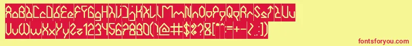 HouseBuilderInverse Font – Red Fonts on Yellow Background