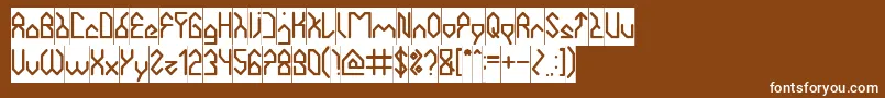 HouseBuilderInverse Font – White Fonts on Brown Background