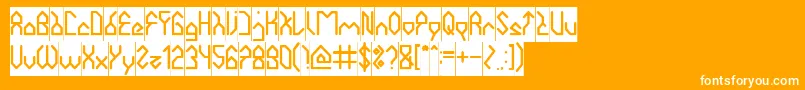 HouseBuilderInverse Font – White Fonts on Orange Background