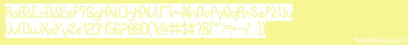 HouseBuilderInverse Font – White Fonts on Yellow Background