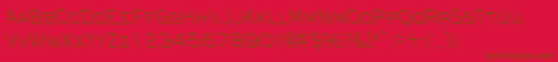 EyechartcondbsRegular Font – Brown Fonts on Red Background