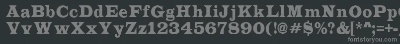 ALatinonr Font – Gray Fonts on Black Background