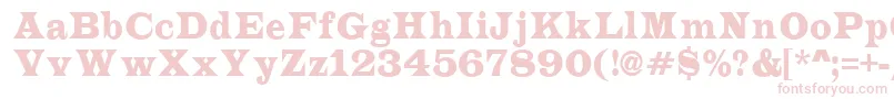 ALatinonr Font – Pink Fonts on White Background