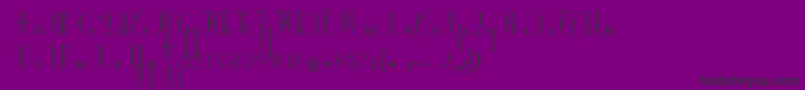 Ecolier-Schriftart – Schwarze Schriften auf violettem Hintergrund