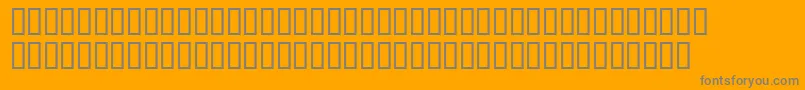 SymbolsRegular Font – Gray Fonts on Orange Background