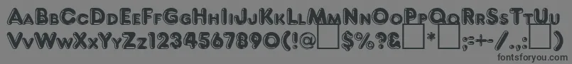 FrankenbergRegularDb Font – Black Fonts on Gray Background