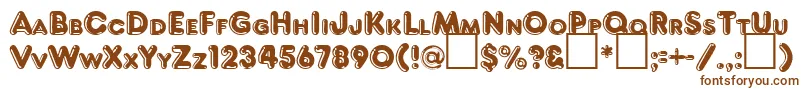 FrankenbergRegularDb Font – Brown Fonts on White Background