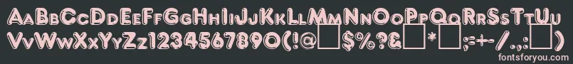 FrankenbergRegularDb Font – Pink Fonts on Black Background