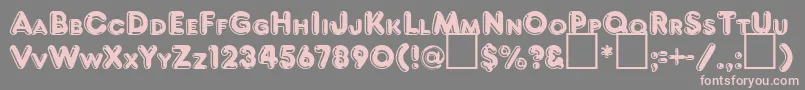 FrankenbergRegularDb Font – Pink Fonts on Gray Background