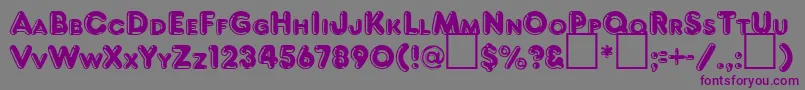 FrankenbergRegularDb Font – Purple Fonts on Gray Background