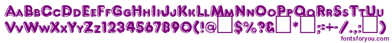 FrankenbergRegularDb Font – Purple Fonts on White Background