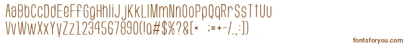 GomariceUsuaziHosomozi Font – Brown Fonts on White Background