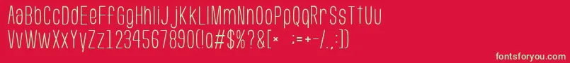 GomariceUsuaziHosomozi Font – Green Fonts on Red Background