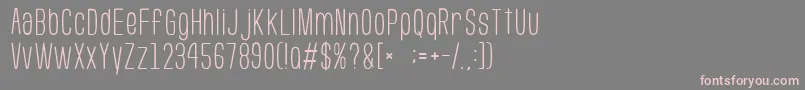 GomariceUsuaziHosomozi Font – Pink Fonts on Gray Background