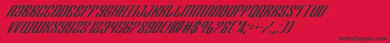 Departmenthsuperital Font – Black Fonts on Red Background