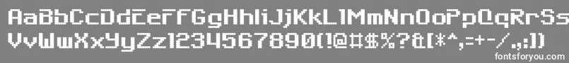 6809char Font – White Fonts on Gray Background