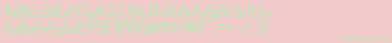 FrankfurtMesseWide Font – Green Fonts on Pink Background