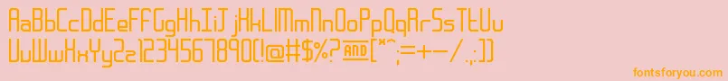 FrankfurtMesseWide Font – Orange Fonts on Pink Background