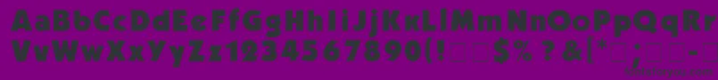 Kabelb Font – Black Fonts on Purple Background