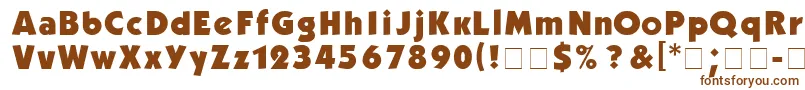 Kabelb Font – Brown Fonts on White Background