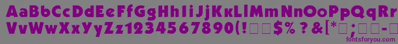 Kabelb Font – Purple Fonts on Gray Background