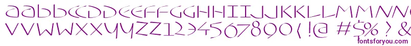 Typoasisuncial Font – Purple Fonts on White Background