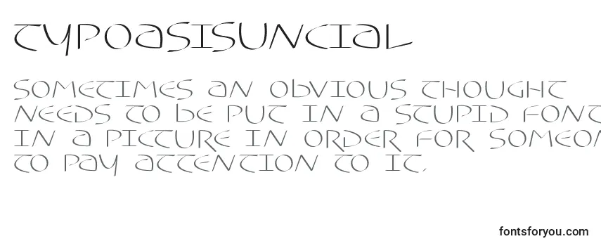 Typoasisuncial Font