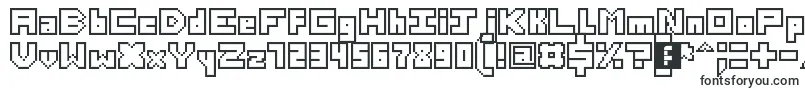 Шрифт ThirteenPixelFonts – квадратные шрифты