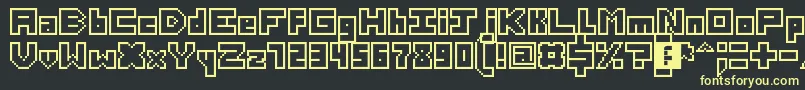 ThirteenPixelFonts Font – Yellow Fonts on Black Background