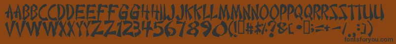 Chint Font – Black Fonts on Brown Background