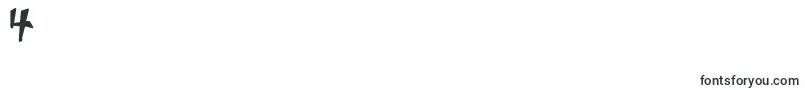Chint-Schriftart – Schriften für die Ziffer 4