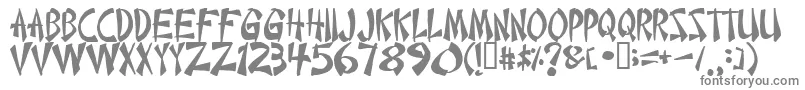 Chint Font – Gray Fonts on White Background