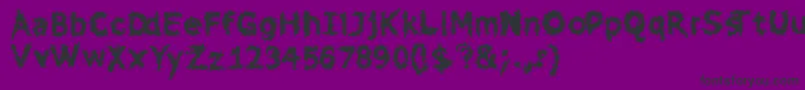 SewerSys Font – Black Fonts on Purple Background