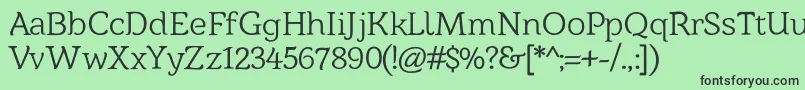 Barkentina1 Font – Black Fonts on Green Background