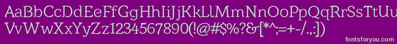 Barkentina1 Font – Green Fonts on Purple Background