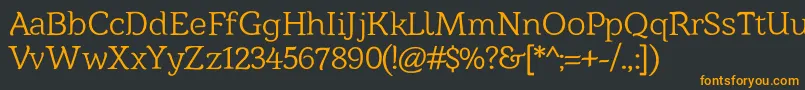 Barkentina1 Font – Orange Fonts on Black Background