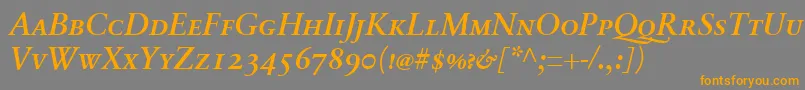 En savoir plus sur la police SabonnextLtDemiItalicSmallCaps Police SabonnextLtDemiItalicSmallCaps – polices orange sur fond gris