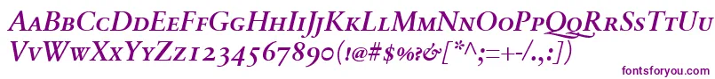 Lisätietoja SabonnextLtDemiItalicSmallCaps-fontista SabonnextLtDemiItalicSmallCaps-fontti – violetit fontit