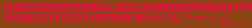 BulltoadzapRegular Font – Red Fonts on Brown Background