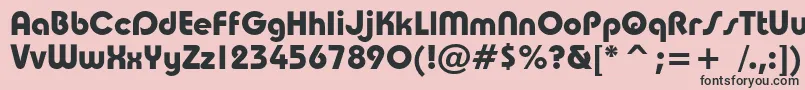 Taurusboldc Font – Black Fonts on Pink Background