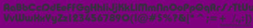 Taurusboldc Font – Black Fonts on Purple Background