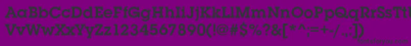 SquareserifDemi Font – Black Fonts on Purple Background