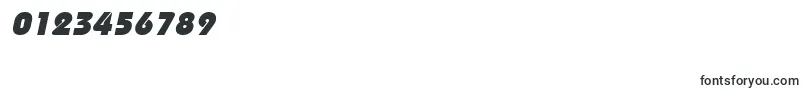 Czcionka BordeauxblackItalic – czcionki dla cyfr i liczb