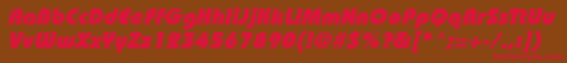 BordeauxblackItalic Font – Red Fonts on Brown Background