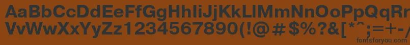 Шрифт UkrainianpragmaticaBold – чёрные шрифты на коричневом фоне