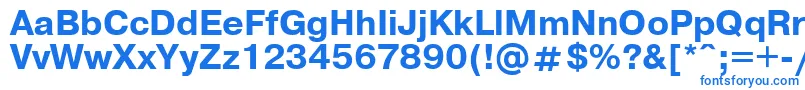 UkrainianpragmaticaBold-fontti – siniset fontit valkoisella taustalla