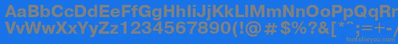 フォントUkrainianpragmaticaBold – 青い背景に灰色の文字