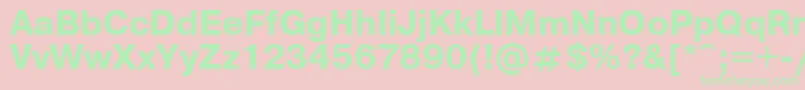 UkrainianpragmaticaBold-fontti – vihreät fontit vaaleanpunaisella taustalla