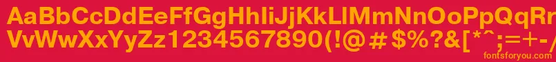 UkrainianpragmaticaBold Font – Orange Fonts on Red Background