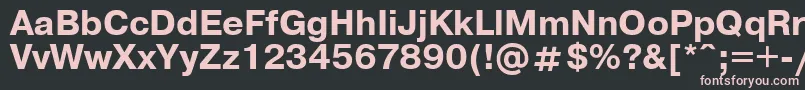 UkrainianpragmaticaBold Font – Pink Fonts on Black Background